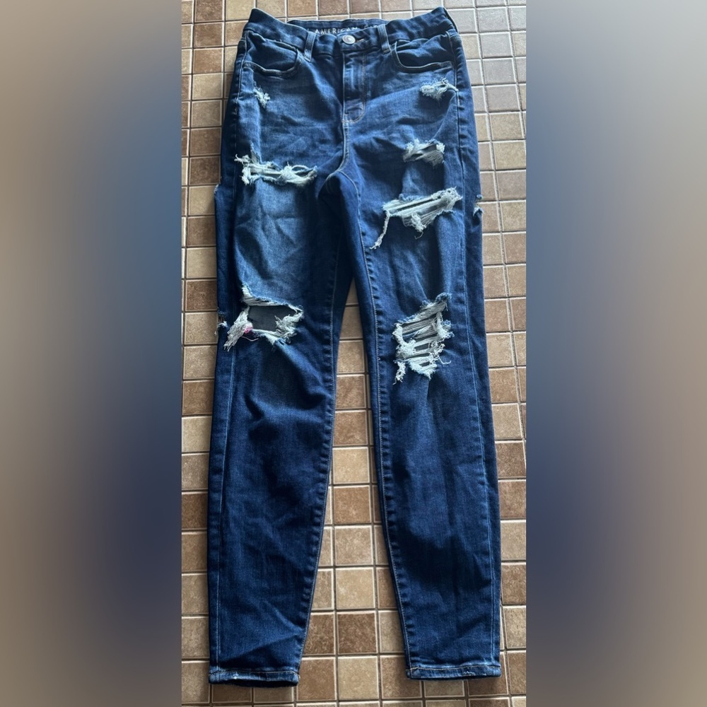 American Eagle Outfitters Blue Skinny Jeans Size 4